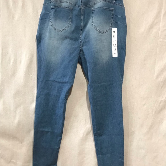 Ashley Stewart fearless tall skinny stretch jeans 22T NWT - Picture 6 of 12